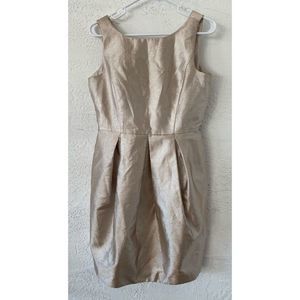 White House Black Market Gold Dress